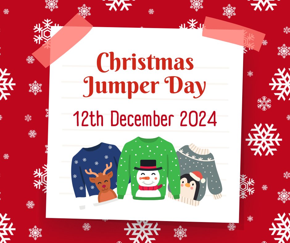 Its Christmas Jumper Day! 

This year, we're getting festive for a cause! Our staff will be rocking their best Christmas jumpers to support Save the Children.

Donate a minimum of £2 through our JustGiving page - loom.ly/YWCk1pc