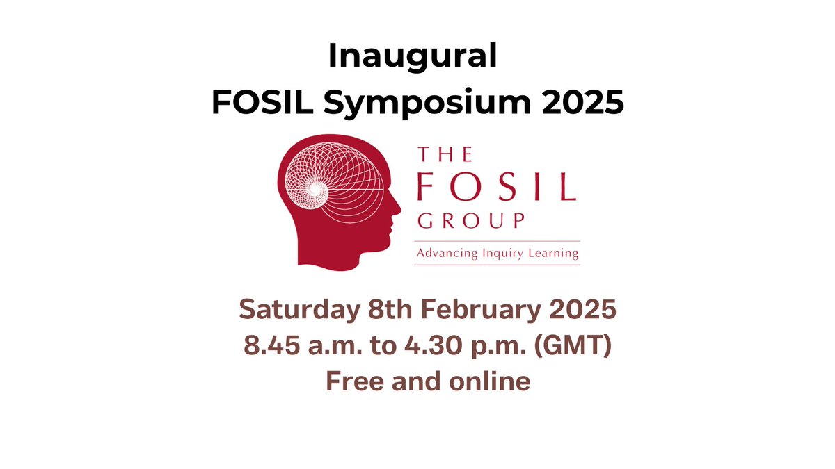 Inaugural FOSIL Symposium 2025, FREE and ONLINE

Register your interest here forms.wix.com/r/726202547800… 

Join Darryl Toerien, Mary-Rose Grieves, Barbara Stripling and many others to hear them discuss School Libraries, inquiry-based learning and education.