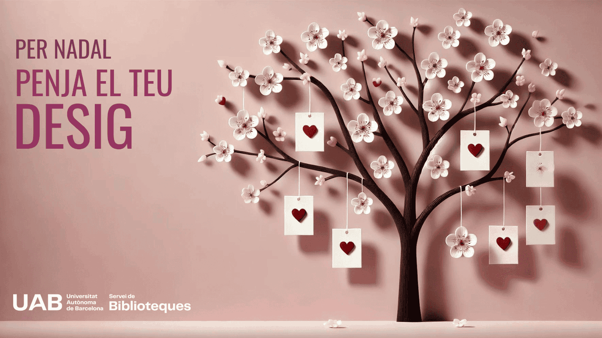🎋 Al Japó es pengen desitjos en trossos de paper (tanzaku) esperant que els estels els facin realitat🌟

🌲Vine a la Biblioteca, escriu el teu desig i penja’l al nostre Arbre dels Desitjos. 

▶️Comparteix els teus somnis i comencem l’any amb energia positiva!🤗

#nadaluab