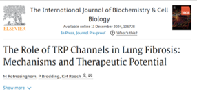 Dr Katy Roach (@drkatyroach) on Twitter photo Published Review article - The Role of TRP Channels in Lung Fibrosis: Mechanisms and Therapeutic ... sciencedirect.com/science/articl… <a href="/UoLRespSci/">UoL Respiratory Sciences</a> <a href="/LeicesterBRC/">NIHR Leicester BRC and CRF</a> #pulmonaryfibrosis #science <a href="/ActionPFcharity/">Action for Pulmonary Fibrosis</a> Published Review article - The Role of TRP Channels in Lung Fibrosis: Mechanisms and Therapeutic ... sciencedirect.com/science/articl… <a href="/UoLRespSci/">UoL Respiratory Sciences</a> <a href="/LeicesterBRC/">NIHR Leicester BRC and CRF</a> #pulmonaryfibrosis #science <a href="/ActionPFcharity/">Action for Pulmonary Fibrosis</a>