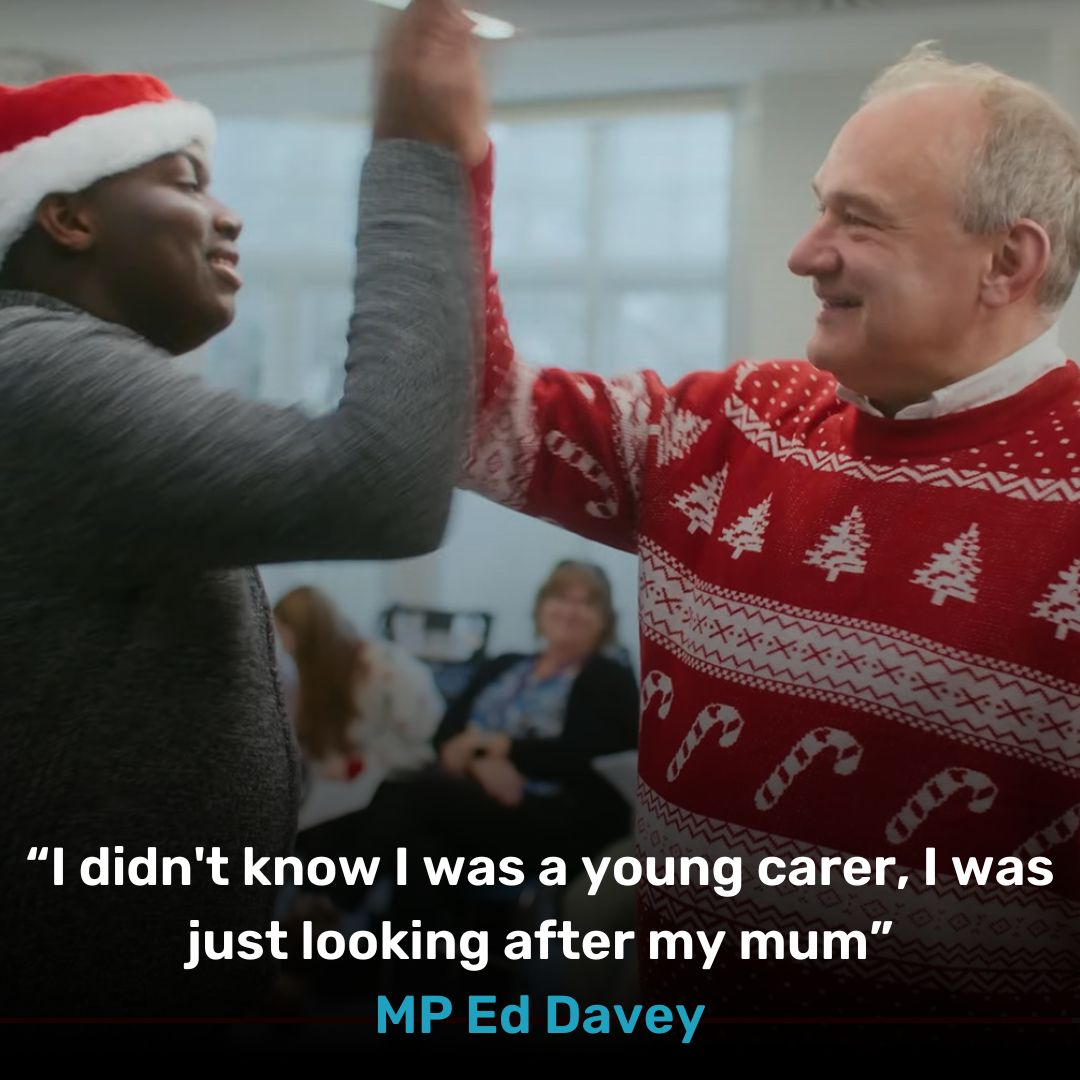 Why is an MP aiming for Christmas number one? 🤔🎅🏽

You may not know that Ed Davey was once a young carer! “Love Is Enough”, written and performed by young carers, reflects how he felt looking after his mum 💙

“Love Is Enough” will raise money for young carers.

Donate: