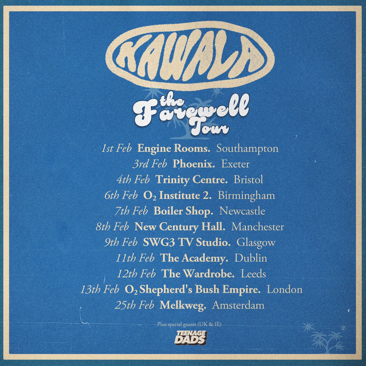 KawalaOfficial's tweet photo. End of an era 😭💔 what a bloody ride it’s been, thank you for being the best community of fans a band could ever ask for &amp; giving us the best years of our lives 🥹
Grab your tickets to the Farewell tour now and let’s make it the biggest send off ever 🫶
https://t.co/1NWv9fWxNk https://t.co/VngMkGvjgQ