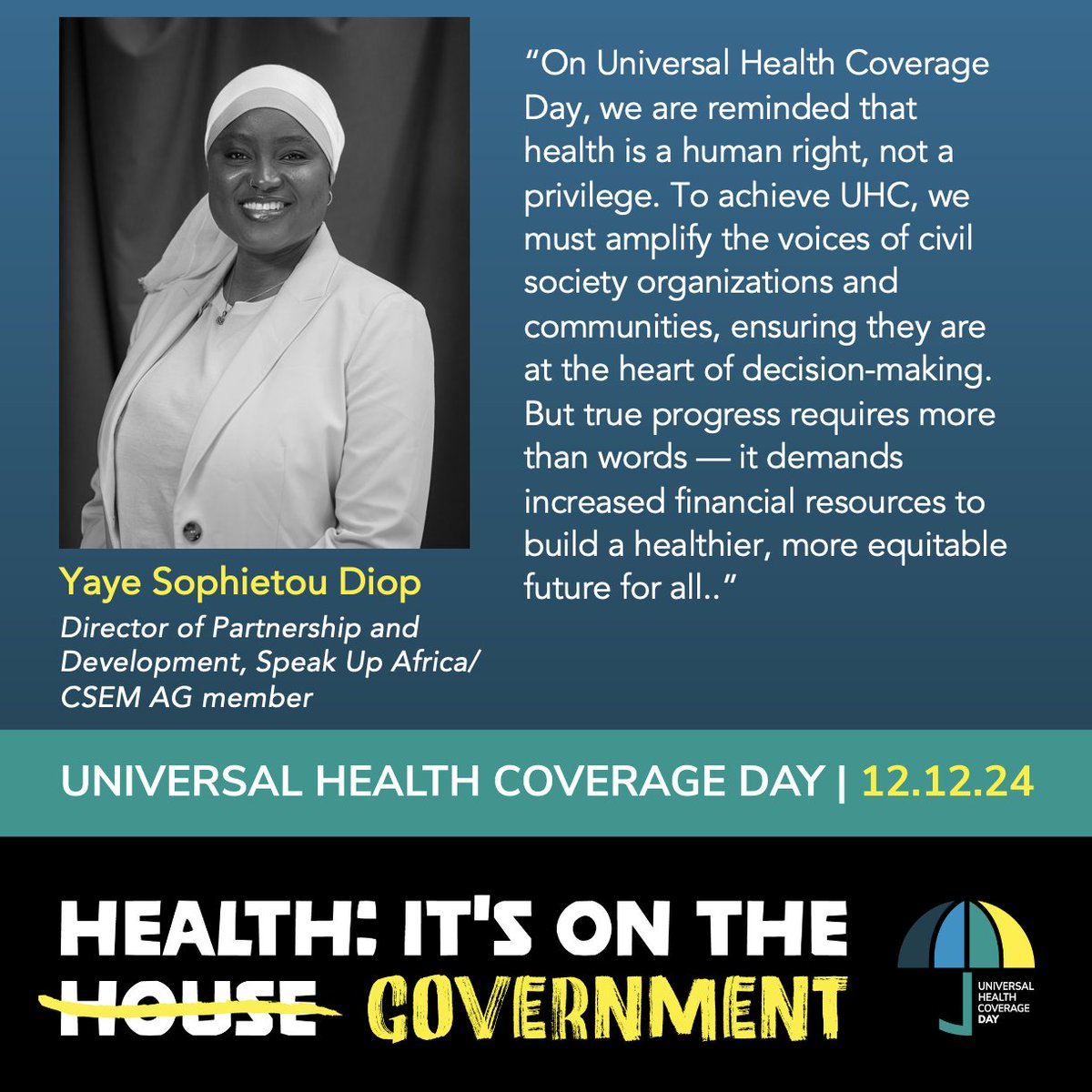 CSEM (UHC2030 Civil Society Engagement Mechanism) tweet media