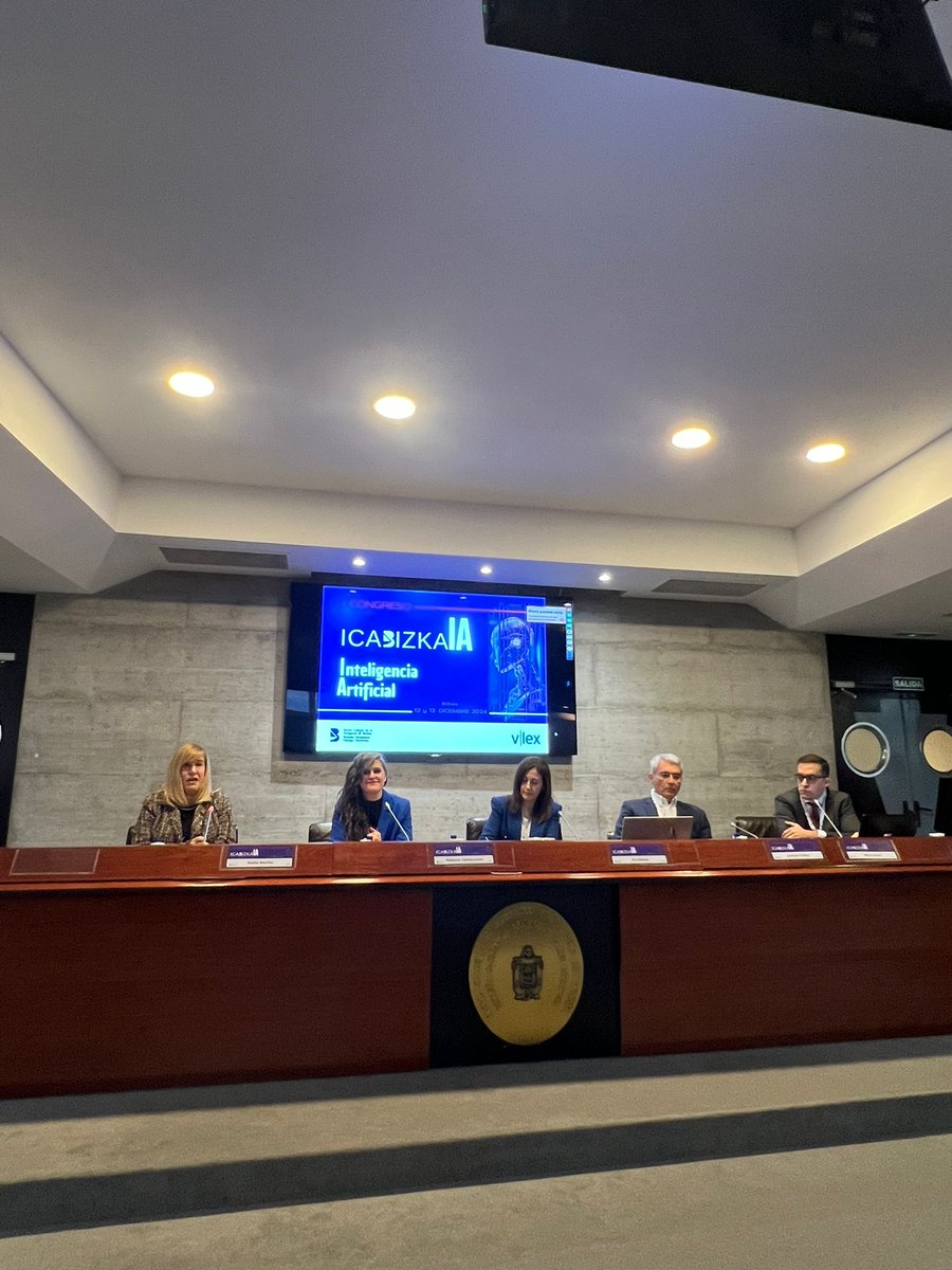 Borja Llonín (@lloninborja) on Twitter photo Comienza el I Congreso de Inteligencia Artificial del <a href="/icabizkaia/">Ilustre Colegio de la Abogacía de Bizkaia</a>.
A disfrutar de dos días de formación sobre los retos jurídicos que plantea la #IA.
<a href="/EPJicabizkaia/">Escuela de práctica jurídica del ICA Bizkaia</a> Comienza el I Congreso de Inteligencia Artificial del <a href="/icabizkaia/">Ilustre Colegio de la Abogacía de Bizkaia</a>.
A disfrutar de dos días de formación sobre los retos jurídicos que plantea la #IA.
<a href="/EPJicabizkaia/">Escuela de práctica jurídica del ICA Bizkaia</a>