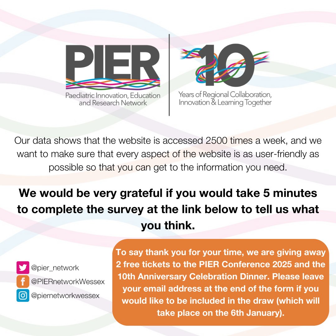PIER Network (@pier_network) on Twitter photo 🎉 Have your say on the PIER Network website and you could win big! Complete the form here form.jotform.com/243404123173041 and enter a draw to win 2 FREE tickets to the 2025 PIER Conference & Dinner! 🎟️✨ <a href="/pier_network/">PIER Network</a>#PIERNetwork #Feedback #Win 🎉 Have your say on the PIER Network website and you could win big! Complete the form here form.jotform.com/243404123173041 and enter a draw to win 2 FREE tickets to the 2025 PIER Conference & Dinner! 🎟️✨ <a href="/pier_network/">PIER Network</a>#PIERNetwork #Feedback #Win