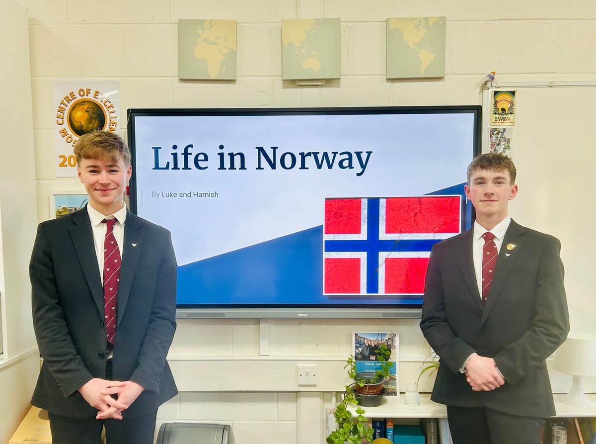YarmSchool's tweet photo. π This week in Geography Society: Life in Norway! π³π΄
Luke and Hamish delivered an engaging session exploring Norway's economics, culture, natural resources, and its stunning geographical features.
#WeAreYarmSchool #GeogSoc #LifeInNorway https://t.co/ysvYYW1F3I