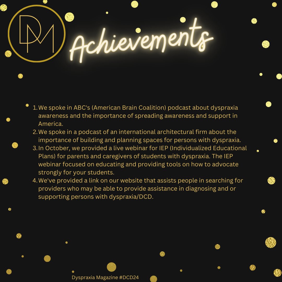 Dyspraxia Magazine (@dyspraxiamag) on Twitter photo ✨Dyspraxia Celebration December: Charities✨
<a href="/DDCDAmerica/">DyspraxiaDCDAmerica</a> is a 501(c)(3) nonprofit organization dedicated to raising awareness for this lifelong hidden disability.
Visit their website to find out more: dyspraxiadcdamerica.org
#dyspraxiacelebrationdecember #dcd24 #dyspraxia #DCD ✨Dyspraxia Celebration December: Charities✨
<a href="/DDCDAmerica/">DyspraxiaDCDAmerica</a> is a 501(c)(3) nonprofit organization dedicated to raising awareness for this lifelong hidden disability.
Visit their website to find out more: dyspraxiadcdamerica.org
#dyspraxiacelebrationdecember #dcd24 #dyspraxia #DCD