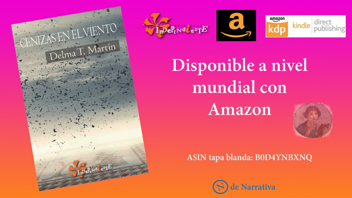 editorialinde1's tweet photo. Hoy os presentamos "Cenizas en el viento", de @DelmaTMartin, una novela histórica que nos llevará hasta la erupción del Monte Vesuvius.

#editorialindependiente #independers #delmatmartin #cenizasenelviento #novela #narrativa #libros #librosrecomendados #novelahistórica https://t.co/mRIrM8Q1su