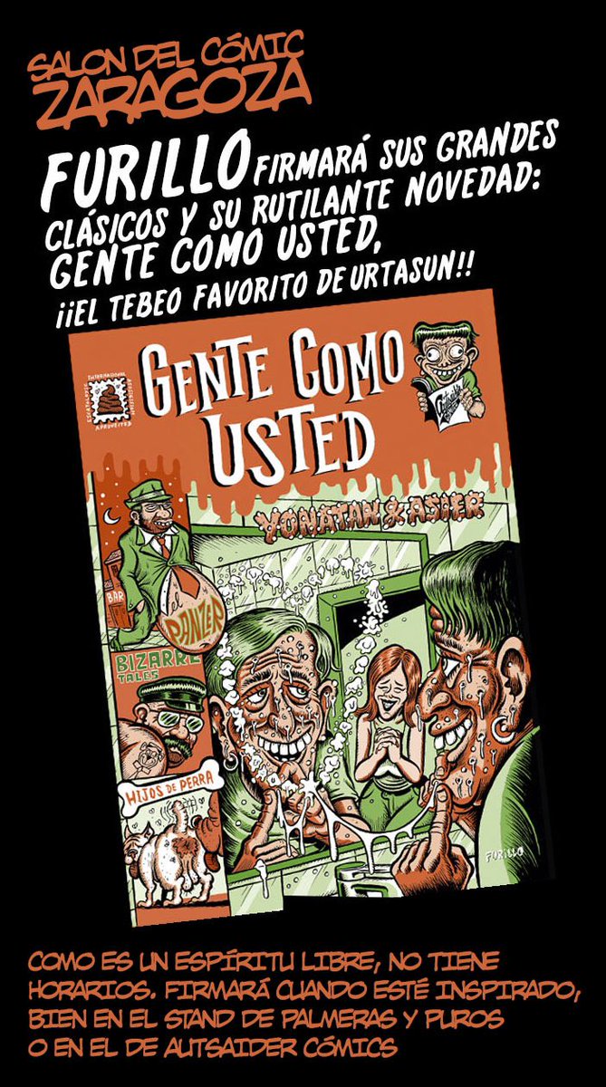 Ya están besando nuestros pies, tus umbrales, Zaragoza 
<a href="/DVNKEL666/">+ VÍCTOR DVNKEL +</a> <a href="/FuryComic/">Javier Marquina</a> <a href="/JaimeInfanteRa1/">Jaime Infante</a> <a href="/elFurillo/">Furillo</a>