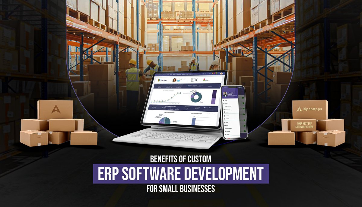 RipenAppsTech's tweet image. Streamline your small business processes with custom ERP software development solutions like never before!
Click here to read!
shorturl.at/wsPPK
#customERPsoftwaredevelopment #erpsoftwaredevelopment #ERPsoftwaredevelopmentservices #appdevelopmentcompany