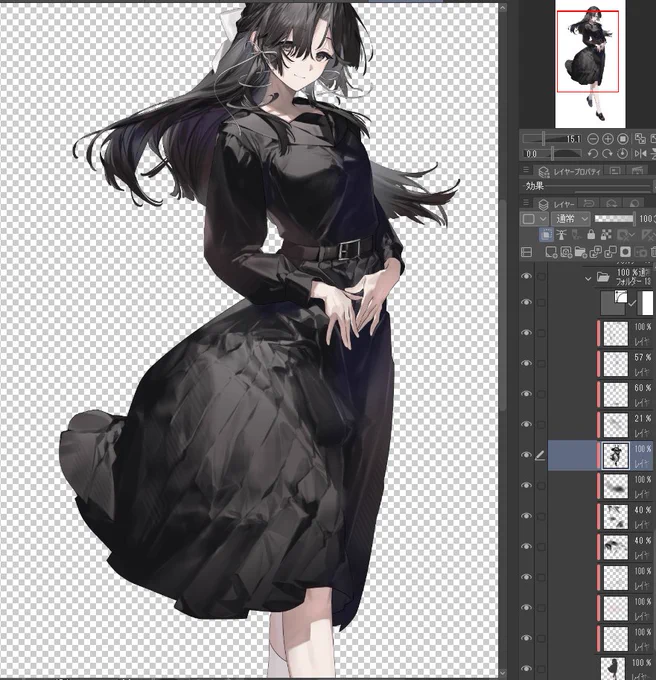 #今年も残りわずかなので今年一番伸びた絵を貼る こっちのが綺麗だったので再掲 
