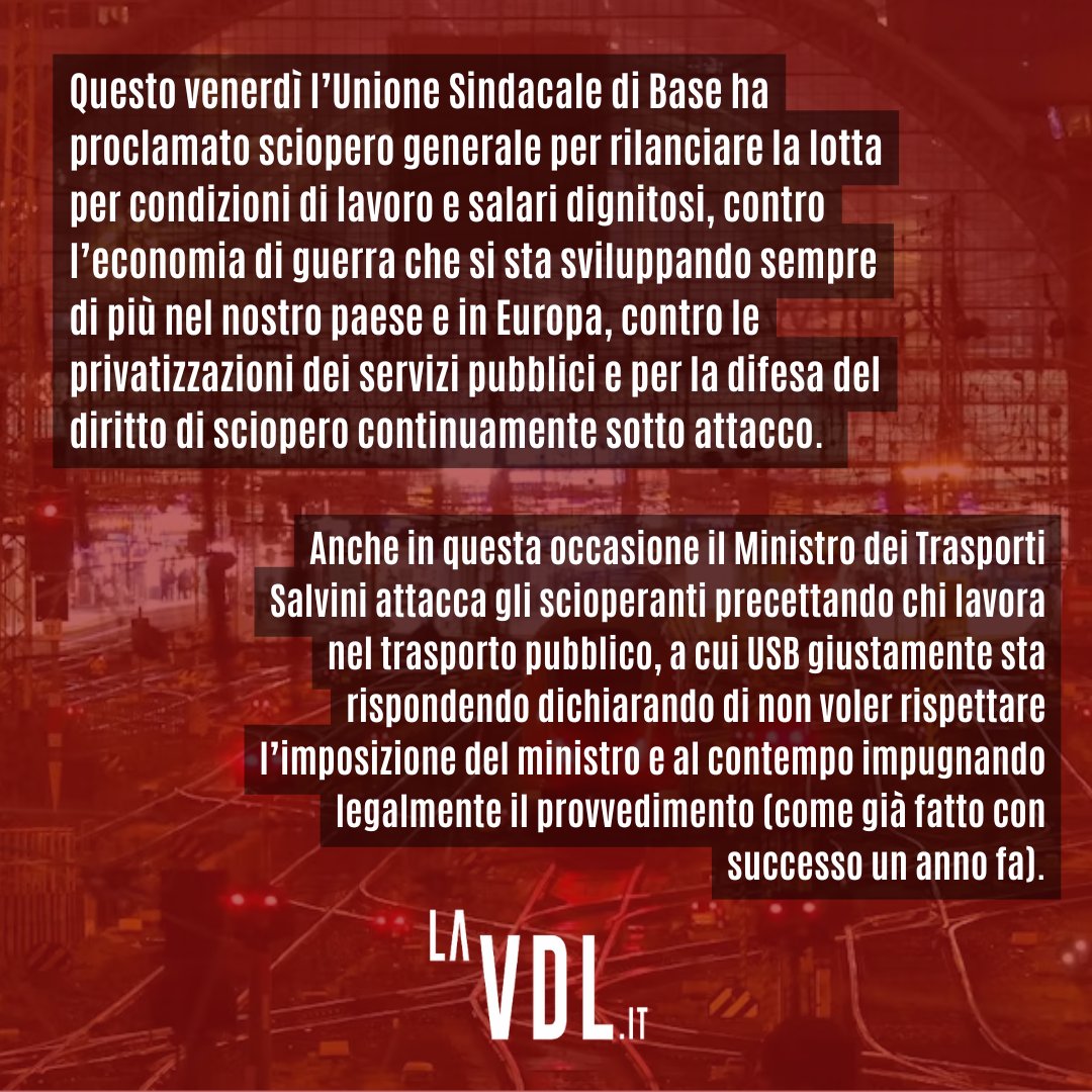 vocedellelotte's tweet photo. Nell’ultimo anno è montata la #mobilitazione dei #ferrovieri, in lotta contro condizioni di #lavoro che diventano sempre più insostenibili e usuranti, degradatesi anche in seguito a un accordo peggiorativo firmato dai #sindacati confederali.
https://t.co/0GhFMy3m79
#usb #sciopero https://t.co/88VY8Rb3iT