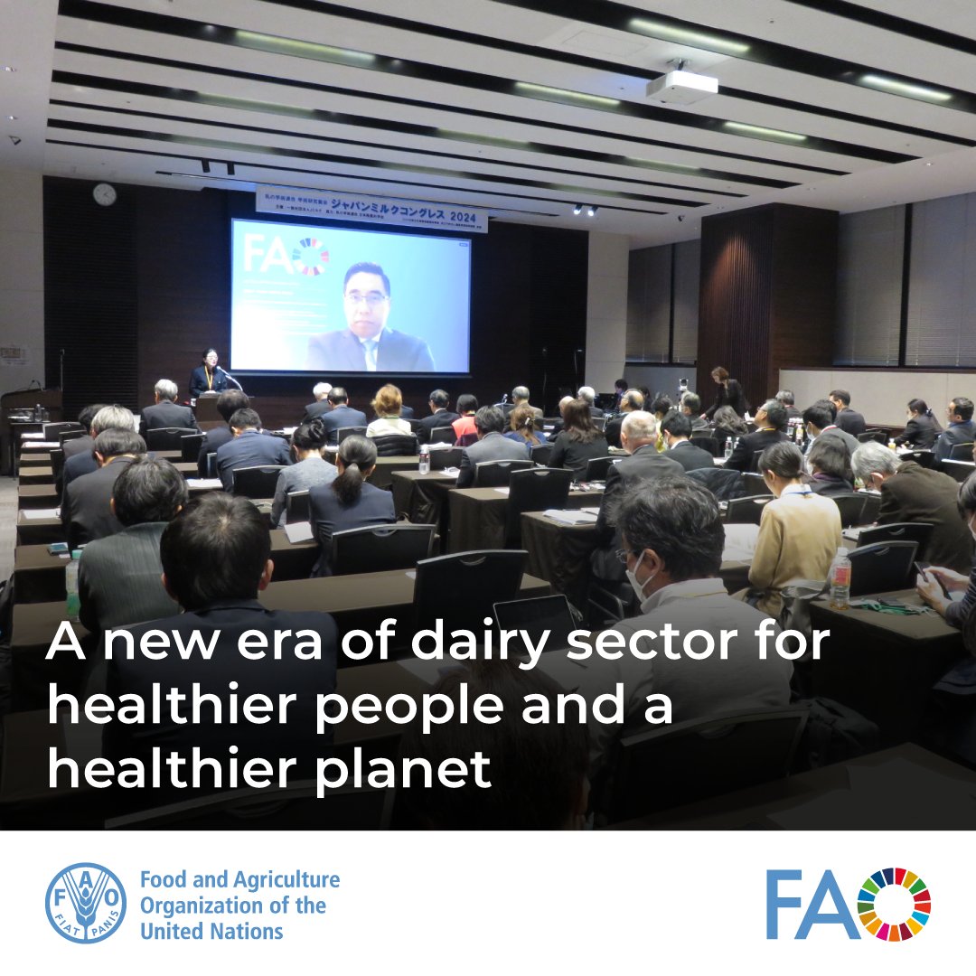 🌍🐄 Transforming Dairy for a Better World:
For the first time, <a href="/FAO/">Food and Agriculture Organization</a> Director of Animal Production &amp; Health spoke with Japanese dairy farmers. Asia leads in innovation &amp; sustainability. Challenges: Feeding billions, reducing GHG.
We are part of the solution! #SustainableLivestock