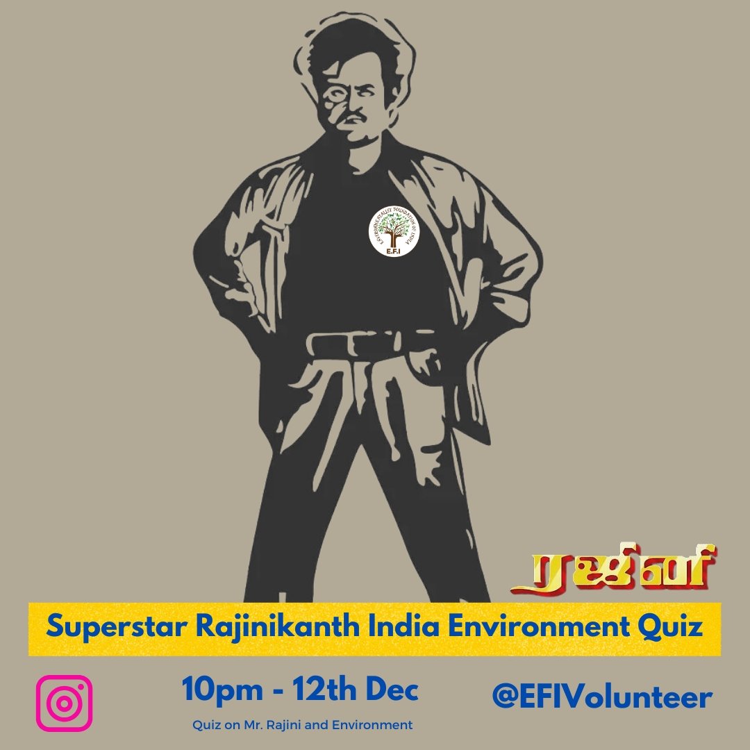 EFIVolunteer's tweet photo. We try everyday with every name so that you #JoinTheGangToCleanTheTank.
Superstars of the ocean, forest, rivers, mountains are all part of today’s quiz. Do not miss it. https://t.co/QQM93A9eFd
