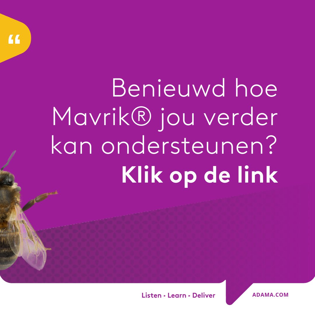 📢 NIEUW: Met groot enthousiasme delen wij het nieuws dat Mavrik® nu officieel is toegelaten in Nederland!  
Mavrik® beschermt tegen galmuggen, bladluizen, cicaden, kevers, bladluizen, rupsen, trips, mijten, vliegen en kevers.
👉 Ontdek het hier hubs.la/Q02_nbRb0