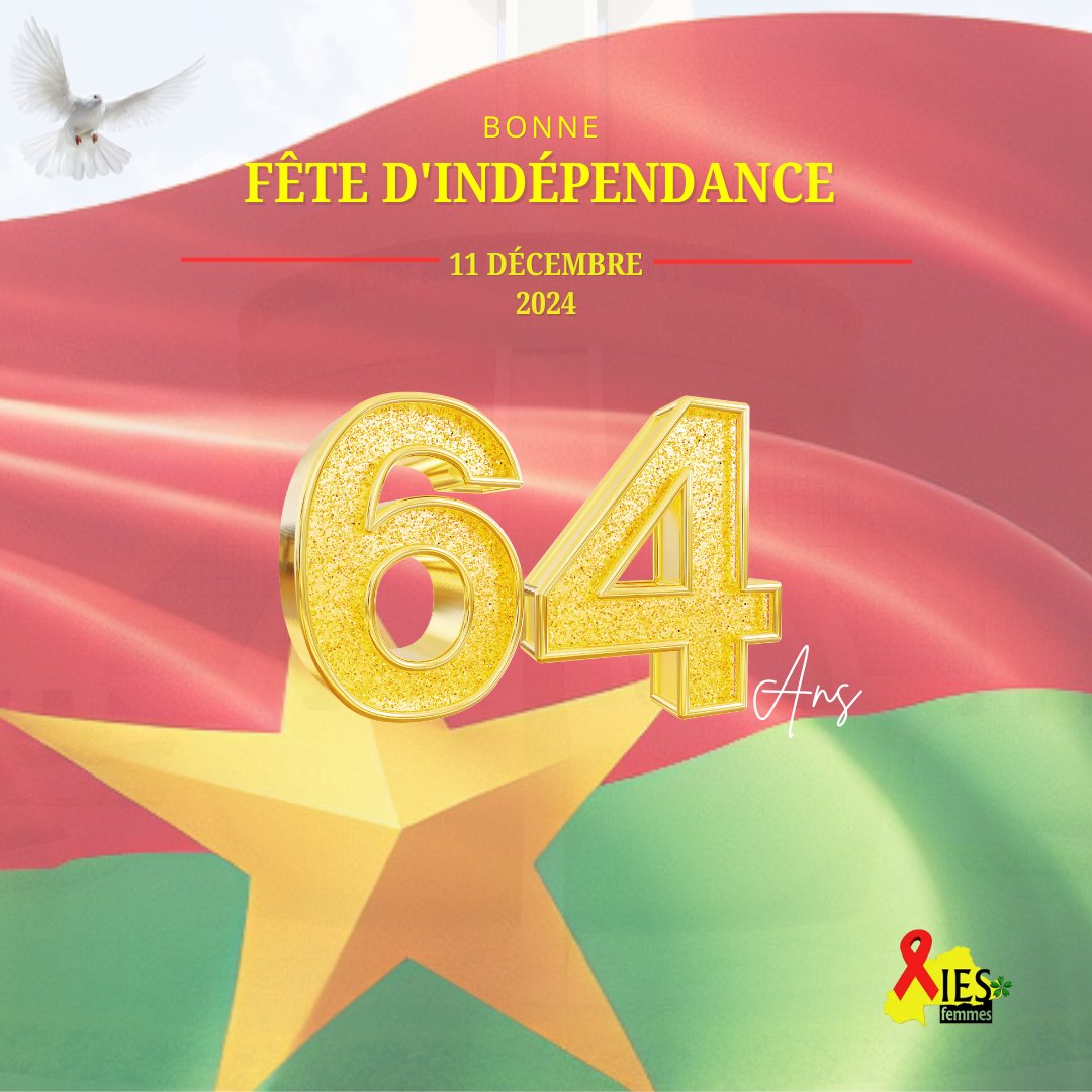 FemmesIes's tweet photo. Le 11/12/24, le Burkina a célébré ses 64ans d'indépendance. C'est le lieu pour nous de saluer la résilience du peuple burkinabè qui, face à l'adversité ne se résigne point. Vivement la paix au Burkina Faso et dans les cœurs.

Bonne commémoration.

#iesfemmes #independanceDay https://t.co/7i1qRADupi