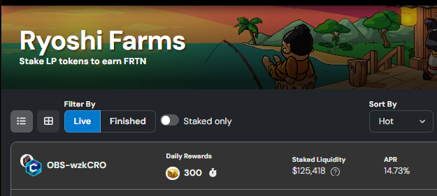 🎄 The holiday season is here! 🎄

Don’t forget to stake your $OBS in the farm and keep it working for you!

The hottest farm on <a href="/EbisusBay/">Ebisu's Bay | GameFi - NFT Market - DEX</a> and <a href="/cronos_chain/">Cronos</a>:

- 14.73% APR
- 7%+ from liquid staked $CRO
- 0.25% from all trades

Start farming today! 💎

#CRO #FFTB #Amplify #OBS