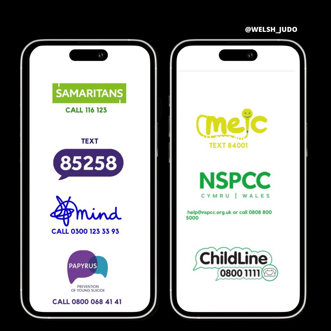 💛 📲Useful contacts - Christmas and mental health 💬

These services include talking therapies, peer support and advocacy.

🔗 linktr.ee/welshjudo

#JudoCymru #support