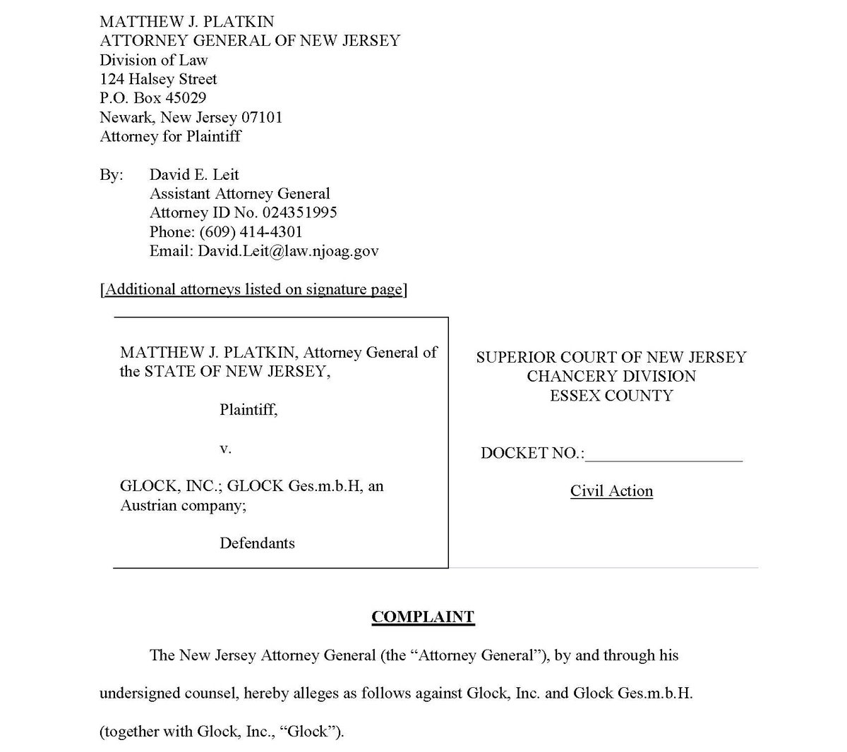 BREAKING: I just sued Glock to put the homemade machine gun industry out of business. 

The days of an Austrian company putting profits ahead of the safety of American residents and law enforcement officers are over.