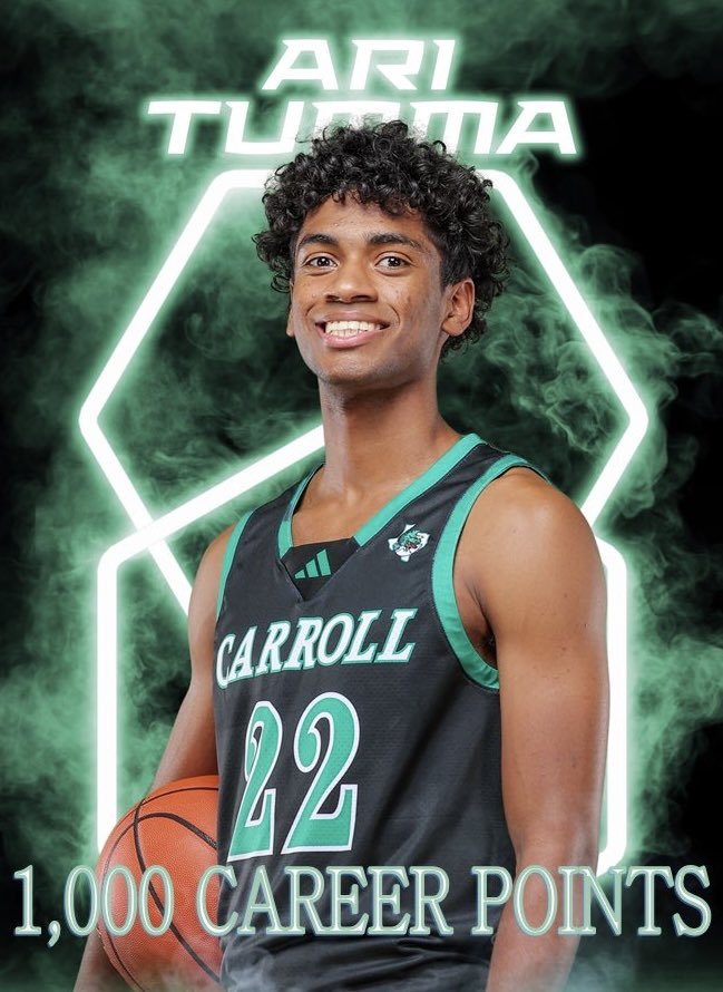Dragon Hoops 2025 Ari Tumma reached 1️⃣0️⃣0️⃣0️⃣ career points in our game on Tuesday! Congrats #️⃣2️⃣2️⃣! We are so proud of you! 🐲🏀#5for1