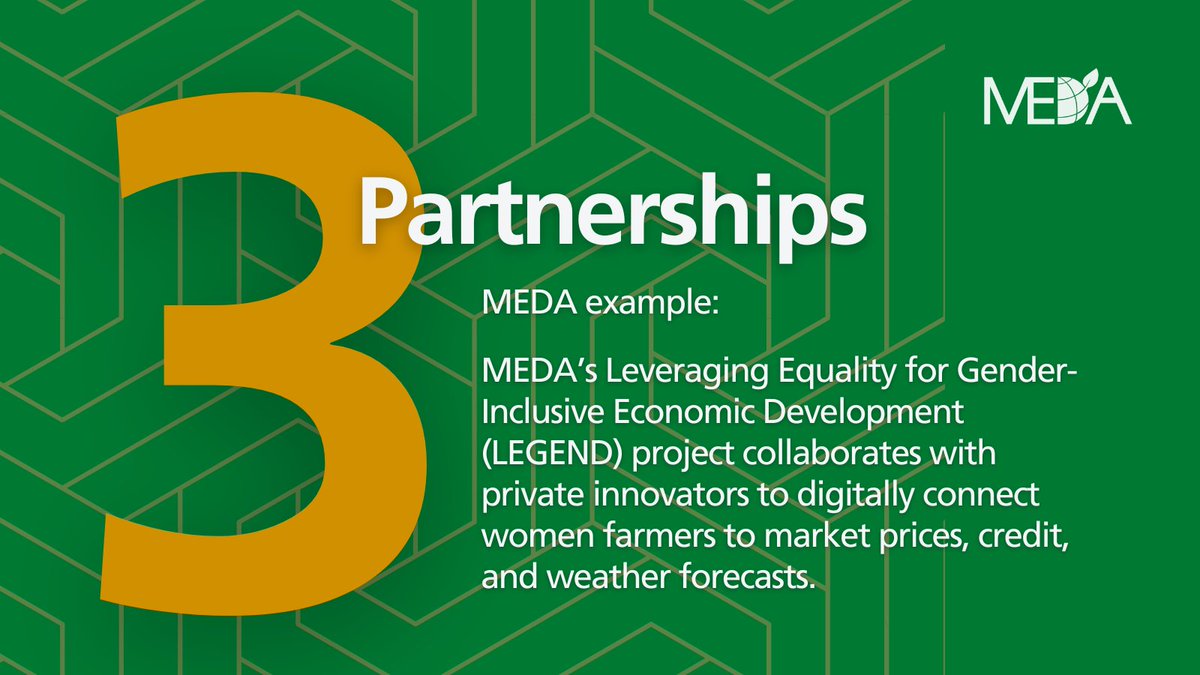 medadotorg's tweet image. Learn more about our Leveraging Equality for Gender-Inclusive Economic Development partnership project: meda.org/projects/legend

#multisector @IrriHub @farmerline