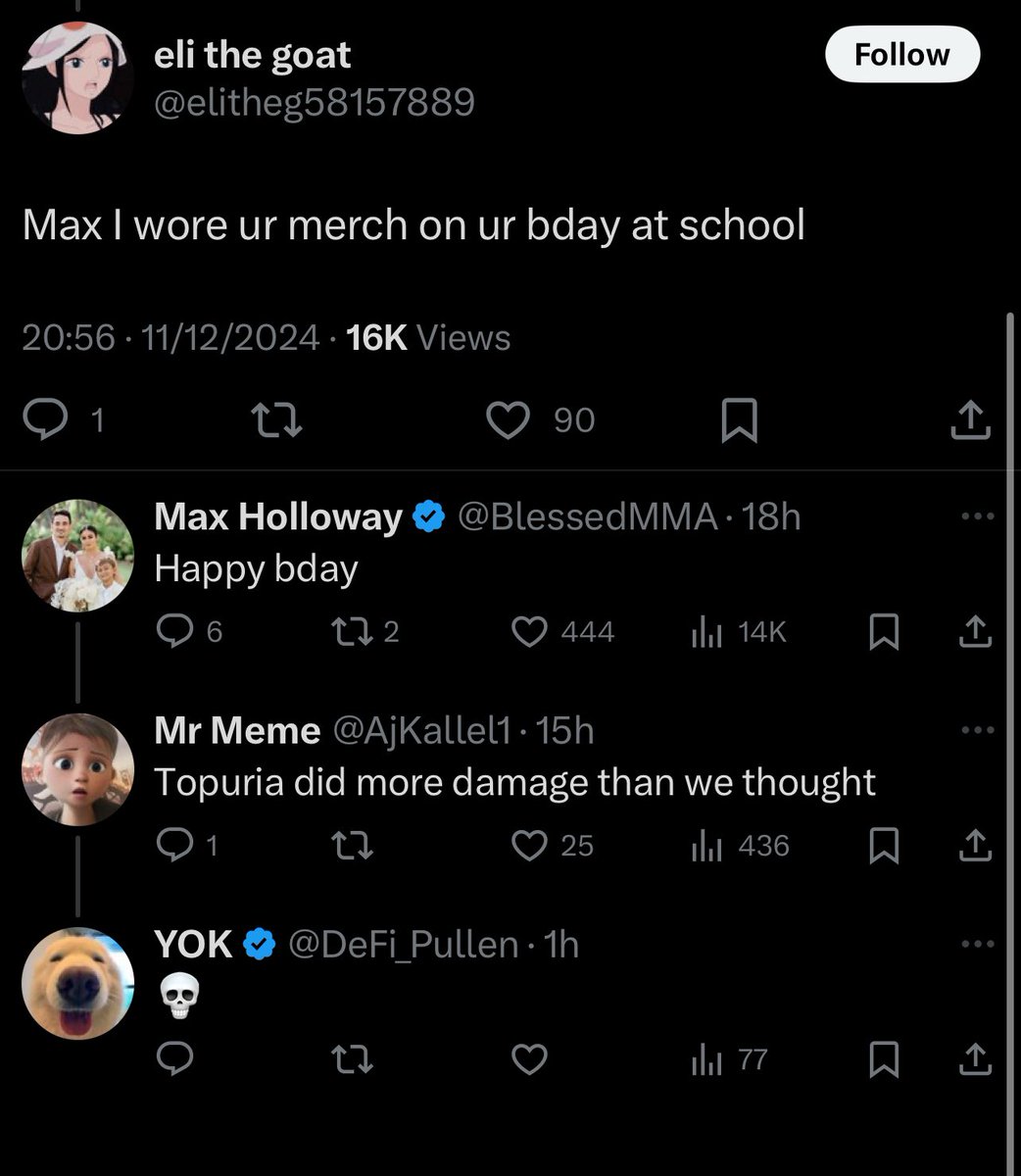 Leave Max Holloway alone, he’s my goat