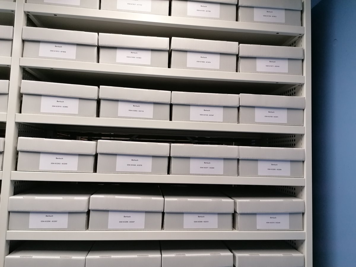 Goethe und Schiller Archiv (@weimar_gsa) on Twitter photo Weitere gute Nachricht aus dem #GSAWeimar: Nach erfolgreichem Projektabschluss zur #Bestandserhaltung am Nachlass Bertuch kann der Bestand wieder im Original genutzt werden. Dank an die Restauratorinnen, an den Magazindienst und an <a href="/BundesKultur/">BKM Kultur & Medien</a> fĂĽr die groĂźartige UnterstĂĽtzung! Weitere gute Nachricht aus dem #GSAWeimar: Nach erfolgreichem Projektabschluss zur #Bestandserhaltung am Nachlass Bertuch kann der Bestand wieder im Original genutzt werden. Dank an die Restauratorinnen, an den Magazindienst und an <a href="/BundesKultur/">BKM Kultur & Medien</a> fĂĽr die groĂźartige UnterstĂĽtzung!