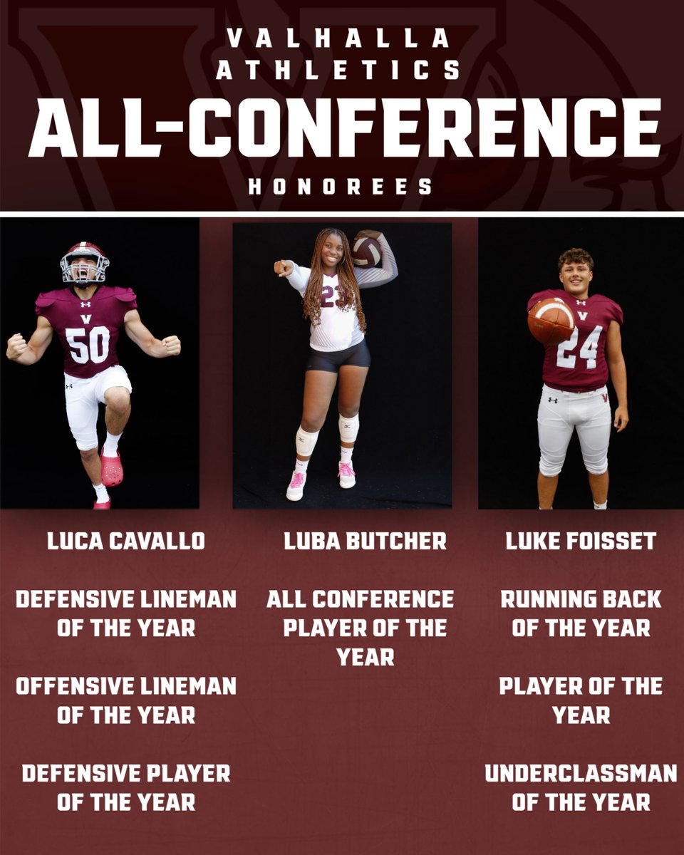 Last but not least Congrats to these 3 outstanding student athletes who were named Conference Players of the year in their respective sports and positions! Luba, Luca and Luke! #ProudAD