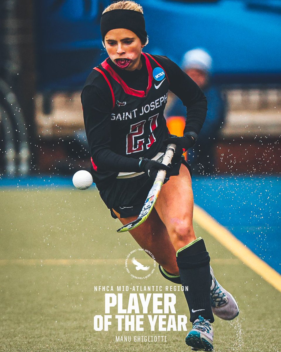 Another first for our program...

Manu Ghigliotti is our first-ever <a href="/NFHCA/">NFHCA</a> Mid-Atlantic Region Player of the Year!

Congratulations, Manu! #THWND

Story: sjuhawks.com/news/2024/12/1…