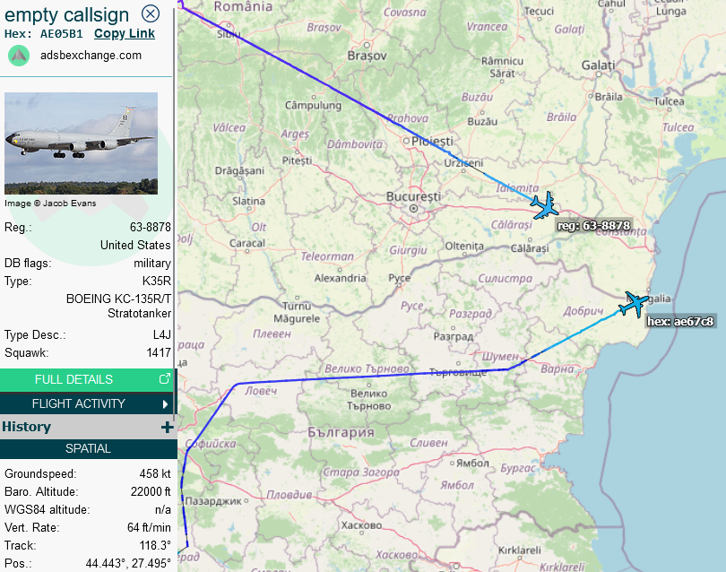 SirListenalot's tweet photo. #KC135 #AE05B1 #HOBO21 out of Mildenhall for AR with #P8 #AE67C8 #PS129 out of Sigonella https://t.co/s1142btKU3