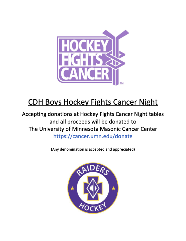 Big night at the Chuck as we host our friends from <a href="/flhs_hockey/">Forest Lake HS Boys Hockey</a> #CultureCreatesChampions
