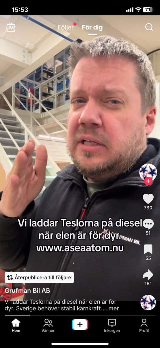 Fint när man laddar elbilen med dieselaggregat,