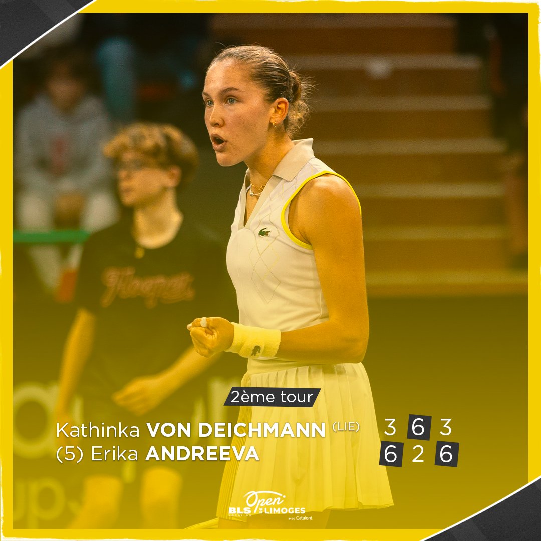 OpenWTALimoges's tweet photo. TABLEAU PRINCIPAL 🎾

Après 3 sets de jeu, Erika Andreeva s'impose et file au prochain tour ! 

➡️ 3-6/6-2/3-6 https://t.co/xamzH72OSL