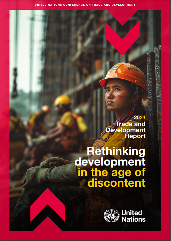 Geneva Trade Platform (@genevatrade_gtp) on Twitter photo 📢 The 2024 <a href="/UNCTAD/">UN Trade and Development</a> Trade & Development Report highlights: the global economy is stuck in low growth, rising debt & weak investment.
🌍 But there are opportunities:
🔹 Critical minerals for the energy transition
🔹 Growing South-South trade 🔗unctad.org/publication/tr… 📢 The 2024 <a href="/UNCTAD/">UN Trade and Development</a> Trade & Development Report highlights: the global economy is stuck in low growth, rising debt & weak investment.
🌍 But there are opportunities:
🔹 Critical minerals for the energy transition
🔹 Growing South-South trade 🔗unctad.org/publication/tr…