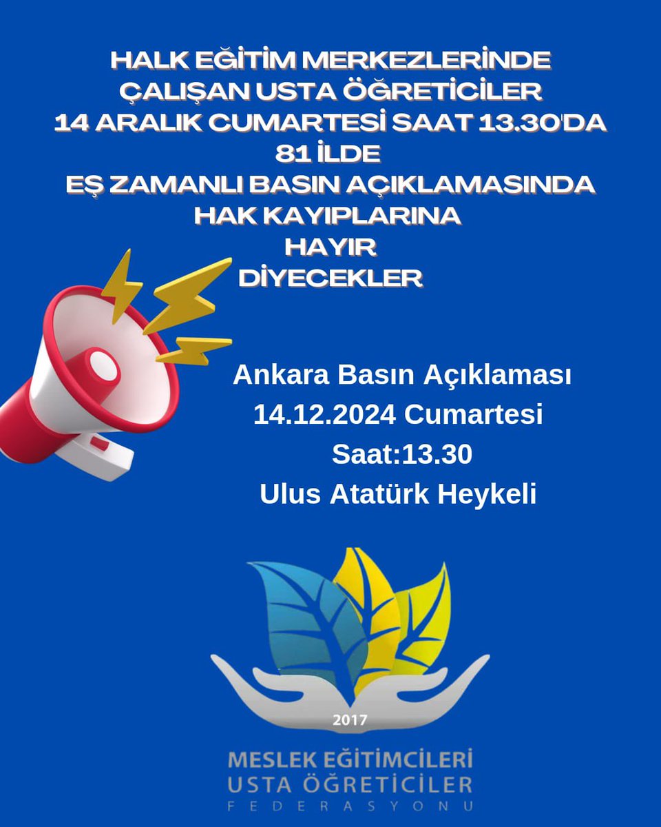 USTA ÖĞRETİCİLER HAK ARIYOR!!