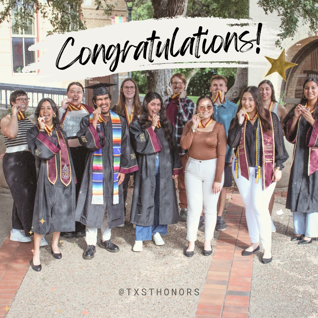 Congratulations to all the graduating Honors Bobcats! You did it!!! We are so proud of what you have achieved and can’t wait to see what the future holds for you. 🥳
