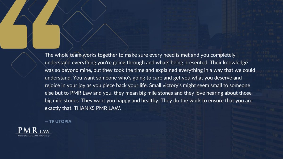 PMRLaw's tweet photo. Thank you for the kind words, Tp Utopia! Teamwork is necessary for success and an inherent quality we celebrate in every individual on staff at #PMRLaw. We appreciate your faith in our firm and are glad we could deliver for you! https://t.co/oAWwgckWPE