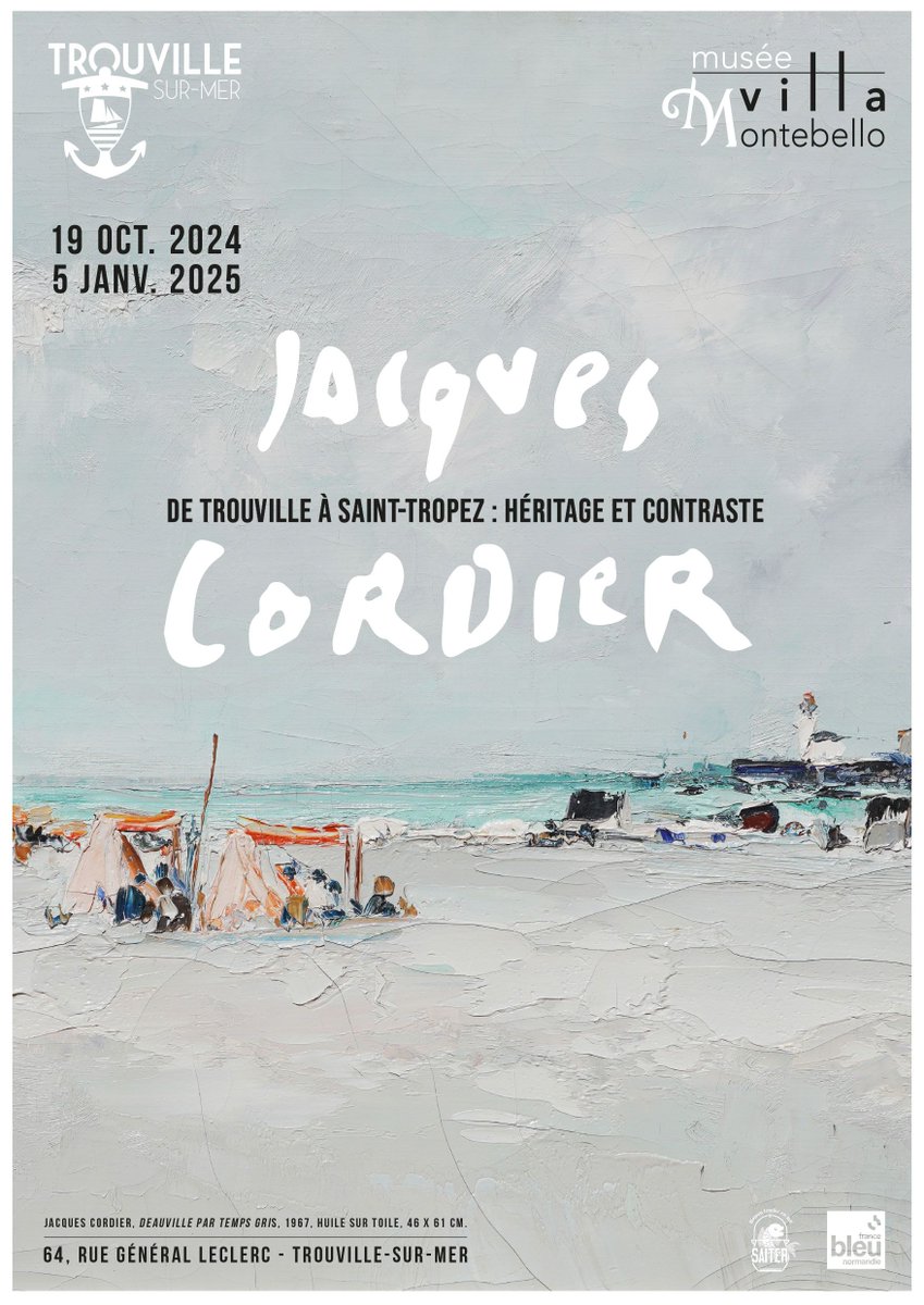 Jusqu'au 5 janvier 2025, venez découvrir l'univers fascinant de Jacques Cordier. Né en 1937 à Montmartre, cet artiste autodidacte a su capturer l'essence de ses lieux de vie, de Paris à Saint-Tropez. 🌟

🎟️ Billetterie en ligne : buff.ly/48pegu7