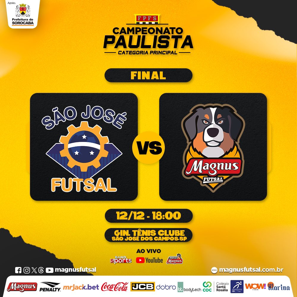 MagnusFutsal's tweet photo. Vale o título do Paulistão! #GoMagnus https://t.co/ZVczMkh4RW