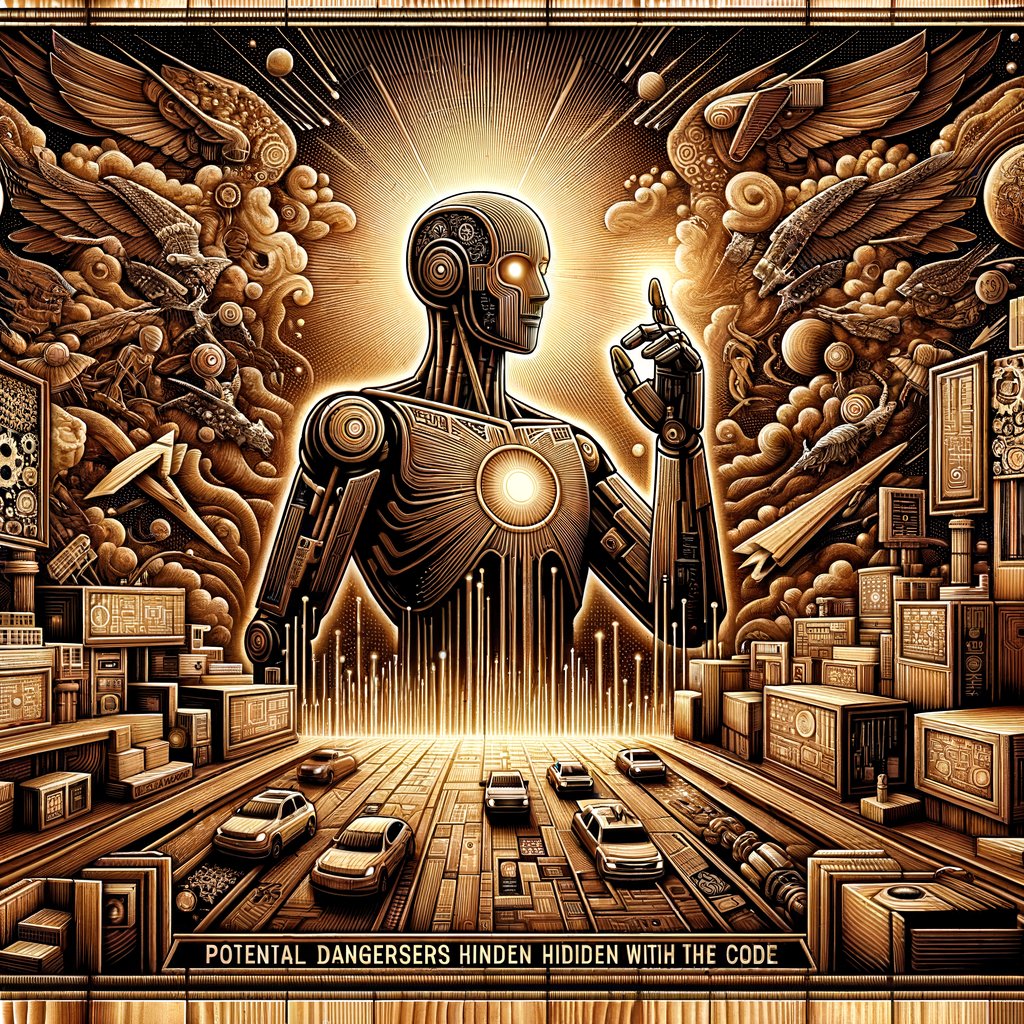 GPTstoryteller's tweet image. AI&apos;s might and light,  
Promise vast, yet shadows cast.  
Peril in the code, beware the ghostly load.  
#Artificial #Peril  
#GhostCode 👻 #GPTparanormal