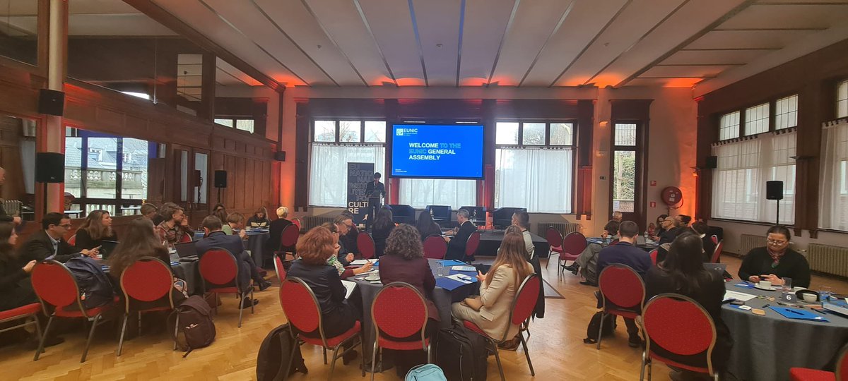 Opening of the EUNIC GA in Brussels, where I had the opportunity to welcome our 39 members, from all 27 EU member states, Ukraine and UK and to reaffirme EUNIC’s role as strategic partner of the EU: through 140 clusters, we promote European values worldwide.
#EUNICinAction