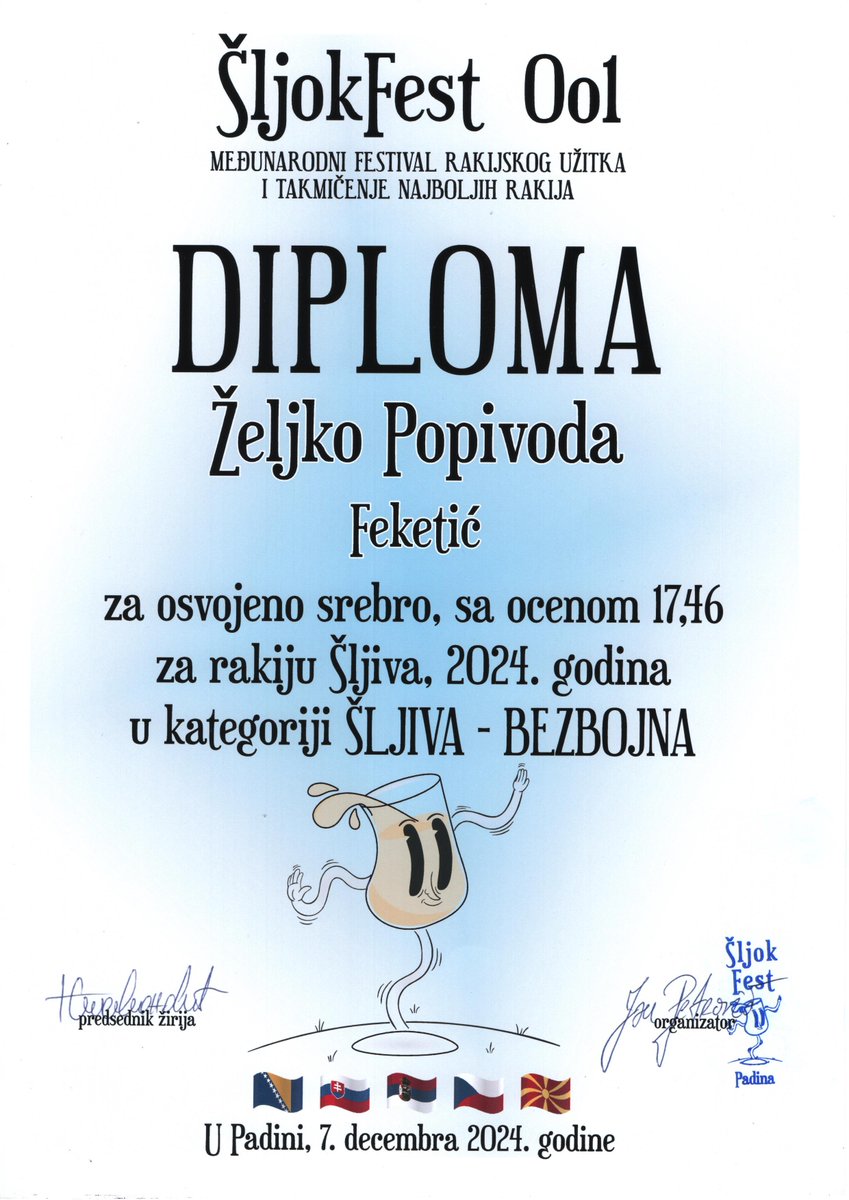 popirakija's tweet photo. Šljok fest 001, Padina 2024.
Diplome
#sljokfest #padina #rakija #popirakija #rakijada #diplome https://t.co/DRKBIu5Ay2