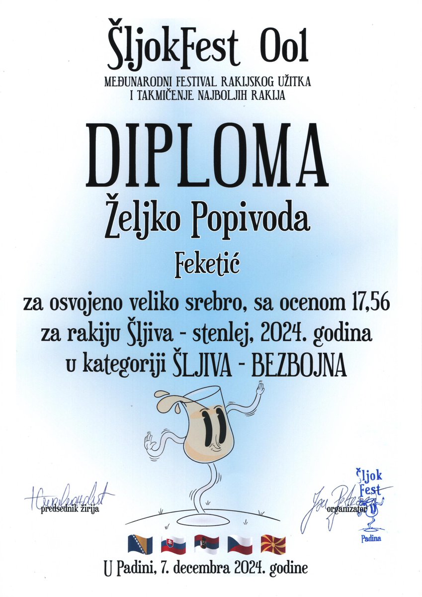 popirakija's tweet photo. Šljok fest 001, Padina 2024.
Diplome
#sljokfest #padina #rakija #popirakija #rakijada #diplome https://t.co/DRKBIu5Ay2