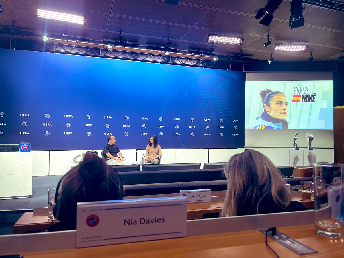 niadavies90's tweet image. What a 3 days.Honoured to have been accepted onto the UEFA coach mentoring programme. Thanks @UEFA &amp;amp; excited to work with Irene Fuhrmann for the next 18 months. Brilliant to listen to Spain WNT coach Montse Tome about her coaching journey. #motivating #inspiring #uefacoaching