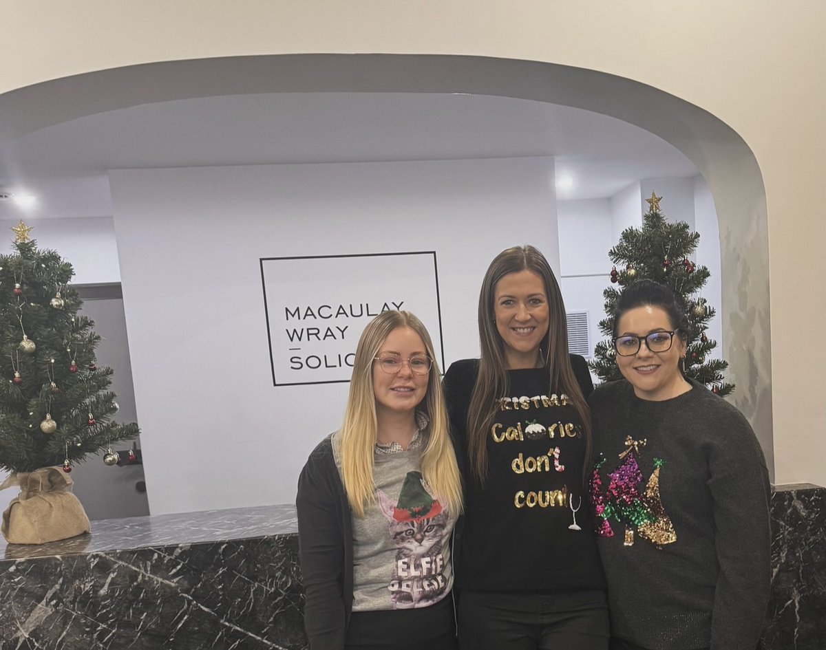 It is that time of year when fashion meets festive here at Macaulay Wray Solicitors! Today, we got into the holiday spirit for Christmas Jumper Day!
 
Wishing all our clients, colleagues, and friends a very merry and bright holiday season! 🌟