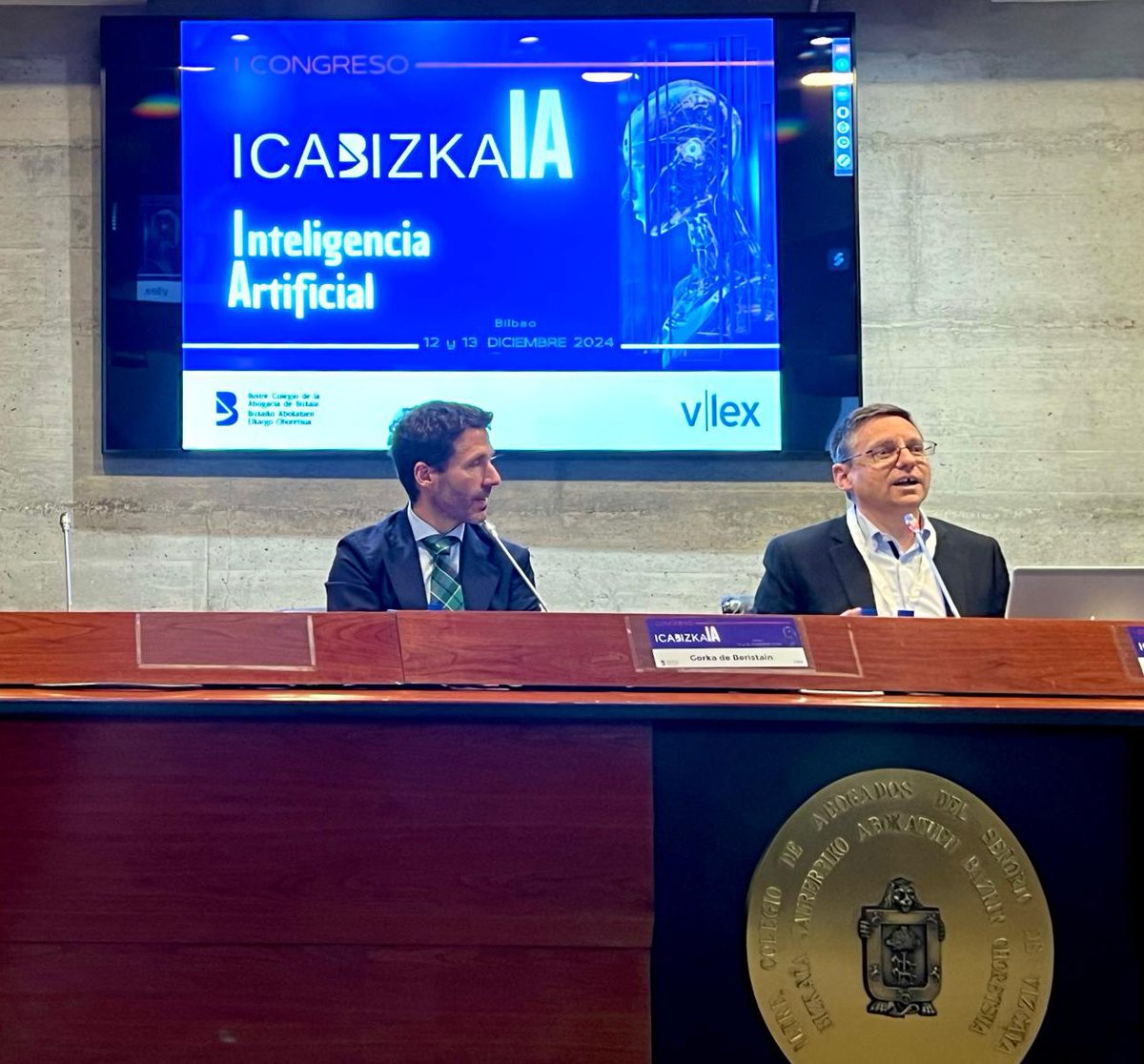 Gorka de Beristain (@beristaingorka) on Twitter photo Ha sido un placer participar en el primer Congreso de IA del <a href="/icabizkaia/">Ilustre Colegio de la Abogacía de Bizkaia</a> y poder compartir mesa con <a href="/miguel_hermosa/">Miguel Hermosa 🇪🇺⚖️ 💚</a> Ha sido un placer participar en el primer Congreso de IA del <a href="/icabizkaia/">Ilustre Colegio de la Abogacía de Bizkaia</a> y poder compartir mesa con <a href="/miguel_hermosa/">Miguel Hermosa 🇪🇺⚖️ 💚</a>