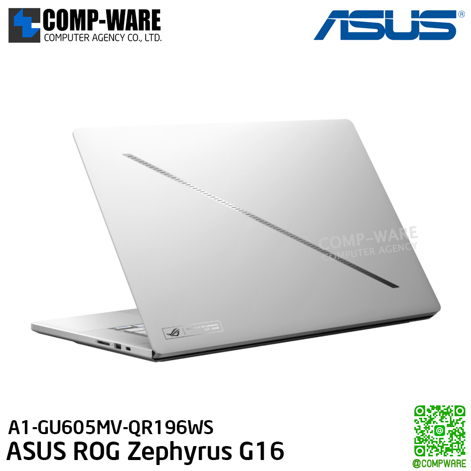 compware's tweet image. ASUS ROG Zephyrus G16 / 16-inch / Intel Core Ultra 9 / NVIDIA GeForce RTX4060 / 16GB / 1TB PCIe 4.0 NVMe M.2 SSD / Win11 Home / A1-GU605MV-QR196WS / GU605MV-QR196WS
---
☛ Line : @compware
☛ E-mail : contact@compware-agency.com
☛ TEL: 081-875-2497
#compware #compwarecomputer