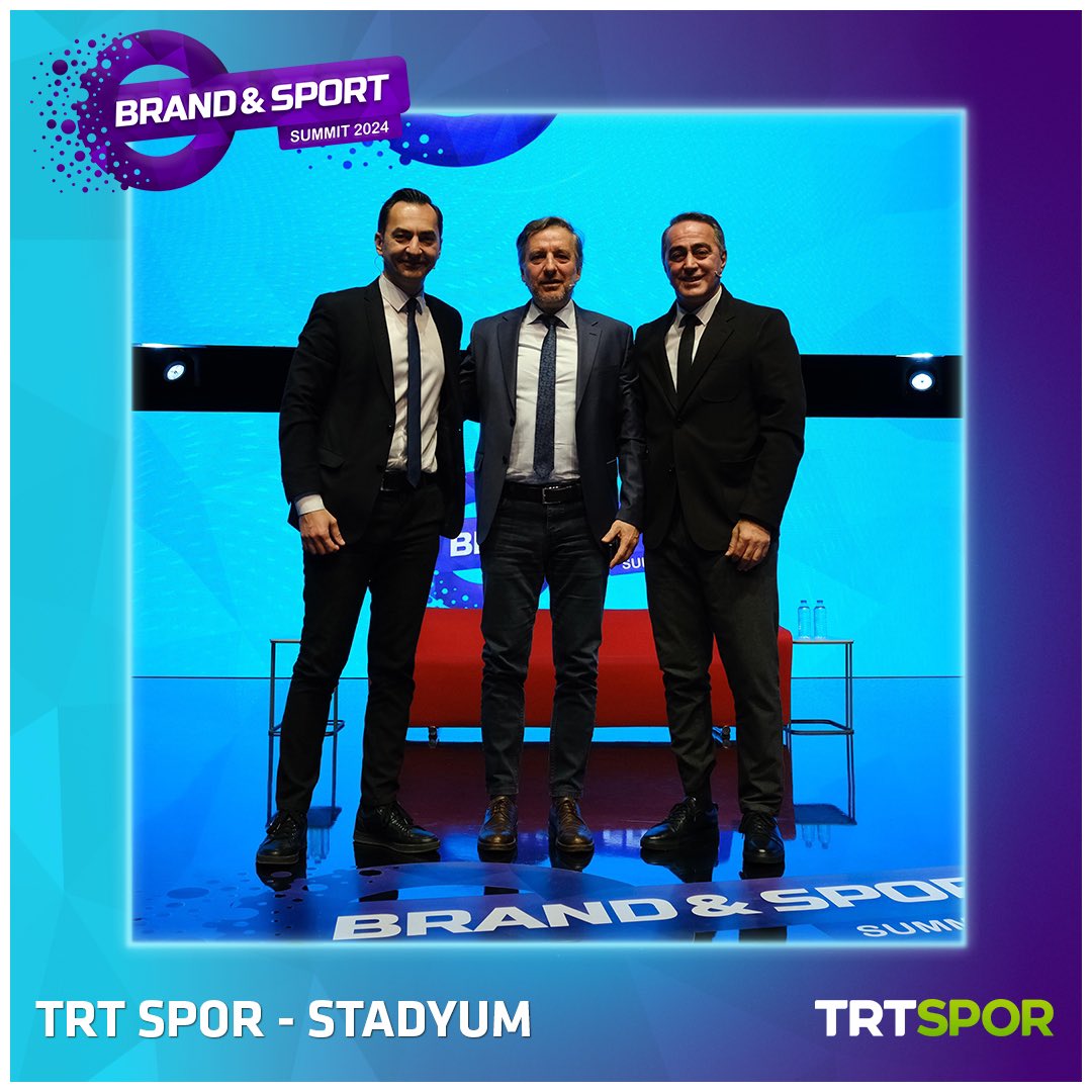 TRT Spor - Stadyum oturumunun değerli katılımcılarına teşekkür ederiz.

Brand &amp; Sport Summit 2025’te yeniden buluşmak dileğiyle.

#brandnsportsummit