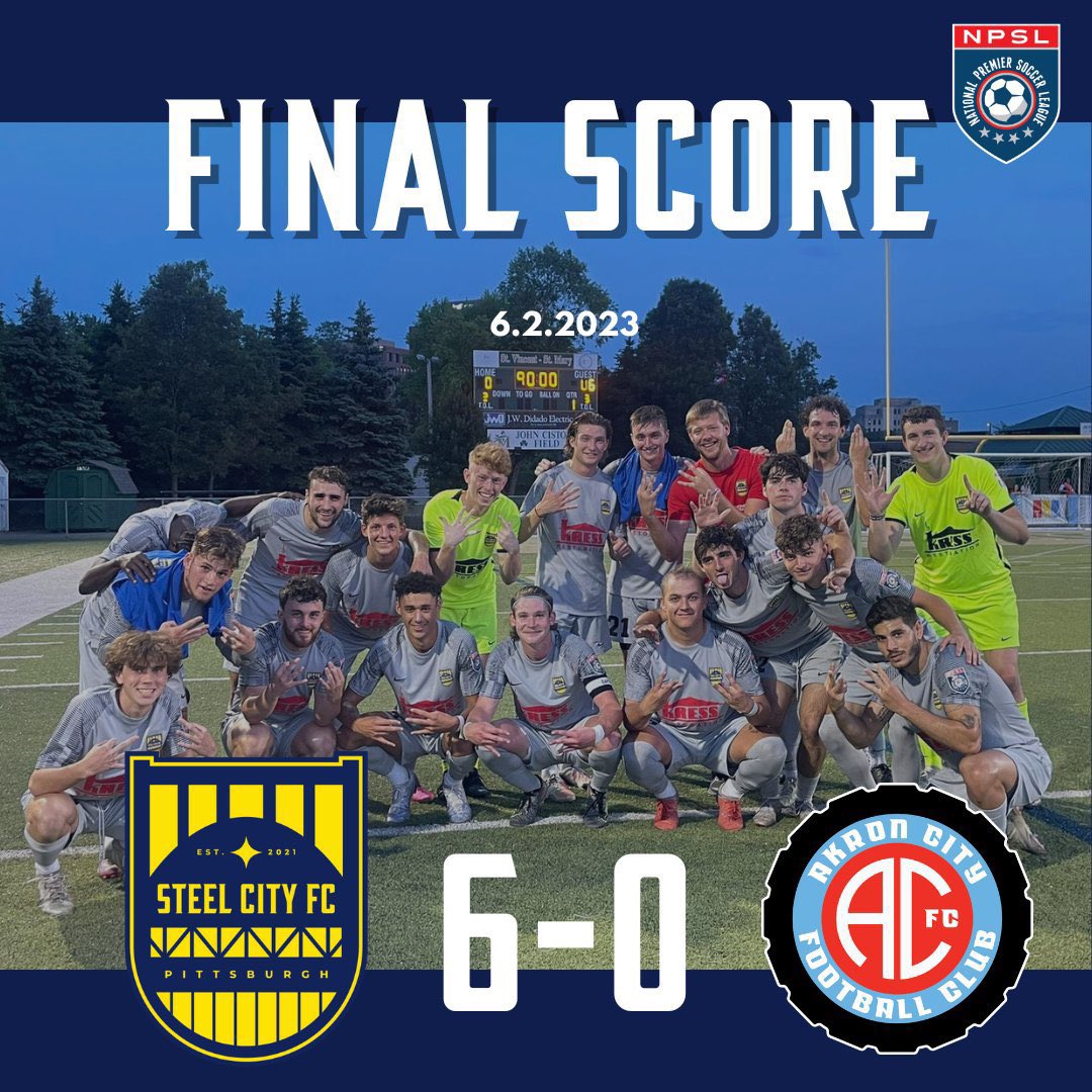 SteelCityFCfans's tweet photo. @AkronCityFC joins us in the USL 2! looking forward to more of these results 😝 #3pointcityfc https://t.co/0ECjkpGk19