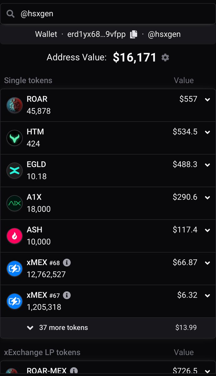 ROARHighSpeX's tweet photo. 🦁 #HSXGEN vault is worth more than the LIQUIDITY on $ROAR and almost more than the entire $ROAR marketcap

Just saying 🥰🦁🚀 @MultiversX 

Don’t fear us ! Work and Believe with us 

We can’t do everything, We need your commitment 🧠🦁📈 $EGLD https://t.co/p65GBEMi6C
